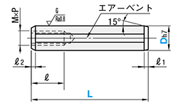 ノックピン -ストレート付ｈ7タイプ/タップ付ｈ7タイプ-【金型用標準部品】 