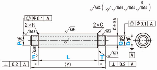 パイプシャフト　両端段付パイプ:関連画像