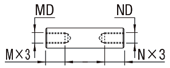 回転軸　両端めねじタイプ:関連画像