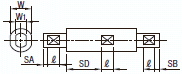 駆動軸　両端段付タイプ:関連画像