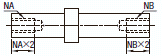 駆動軸　ツバ付タイプ:関連画像