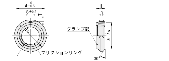 ファインＵナット:外形図