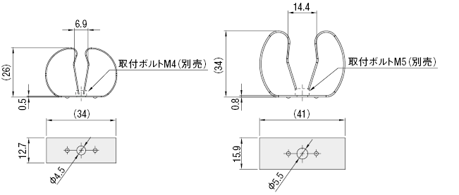 ピン止めクリップ:関連画像