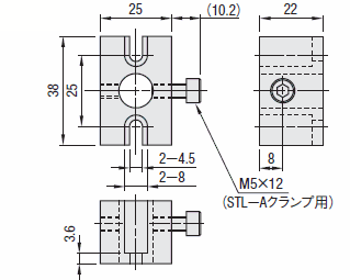 アリ溝式ステージ用アクセサリ　ＣＣＤカメラホルダ:関連画像