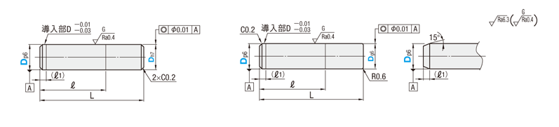 段付平行ピン　ｐ６－ｈ７タイプ・ｐ６-ｇ６タイプ:関連画像