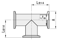 真空配管用継手　チーズ:関連画像