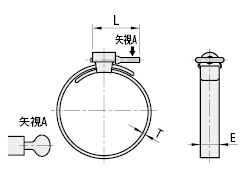 ホースバンド　手締めタイプ:関連画像