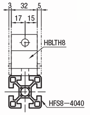 ８シリーズ（溝幅１０ｍｍ）－１列溝用－押出偏心ブラケット:関連画像