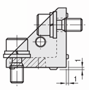 ８シリーズ（溝幅１０ｍｍ）－１列溝用－片面長穴ブラケット:関連画像