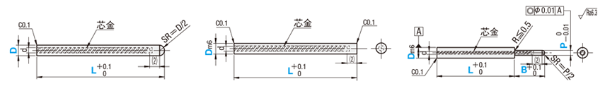 位置決めピン　－樹脂小径タイプー:関連画像