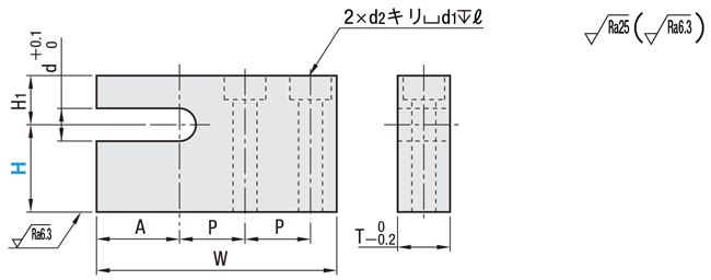 アジャストボルト用ブロック－XY調整用－:関連画像