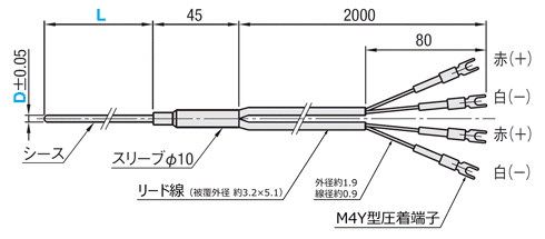 温度センサ　ダブルエレメントタイプ:関連画像