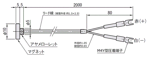 温度センサ　表面測温マグネットタイプ:関連画像