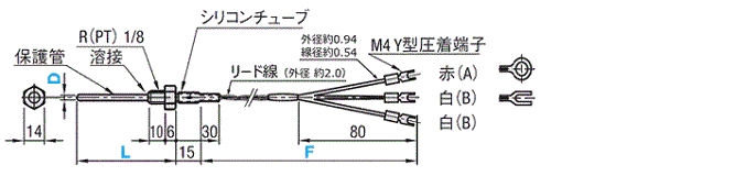 温度センサ　テーパねじタイプ:関連画像