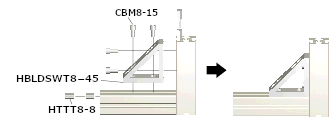 ８－４５シリーズ（溝幅１０ｍｍ）－１列溝用－トライアングルブラケット:関連画像