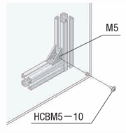 ８シリーズ（溝幅１０ｍｍ）－２列溝用－突起付ブラケット:関連画像