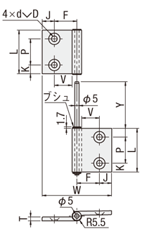 ハタ蝶番:関連画像