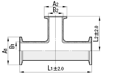 真空配管用継手　異径チーズ:関連画像