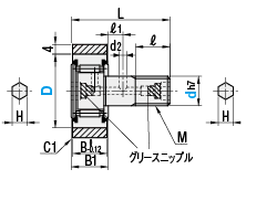 樹脂付カムフォロア　圧入フラットタイプ:関連画像