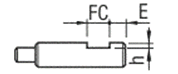 シャフト 片端段付めねじスパナ溝付き 関連画像3_追加工詳細