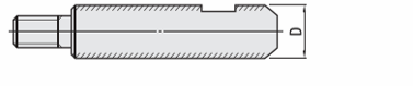 精密シャフト　両端段付めねじ/両端段付めねじスパナ溝付:関連画像