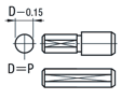 位置決めピン　大頭テーパタイプ　－テーパ角度指定・公差選択・めねじ－:関連画像