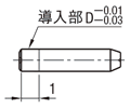 位置決めピン　ストレートテーパタイプ　－圧入－:関連画像