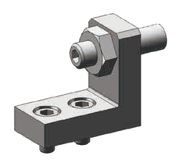 位置決め調整ねじブロック　Ｌ型下面取付タイプ:関連画像