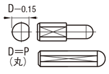 位置決めピン　高硬度ステンレス　小頭球面　－めねじ－:関連画像