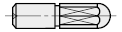 位置決めピン　高硬度ステンレス　小頭球面　－めねじ－:関連画像