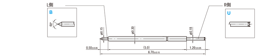 【FA新商品】【C-VALUE】両端プローブ　C030シリーズ:関連画像