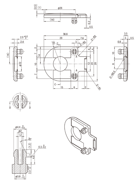 GVコンベヤ用プーリホルダカバー　PLHDC-GVA:関連画像