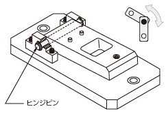 【エコノミーシリーズ】 ヒンジピン ツバ付止め輪タイプ:関連画像