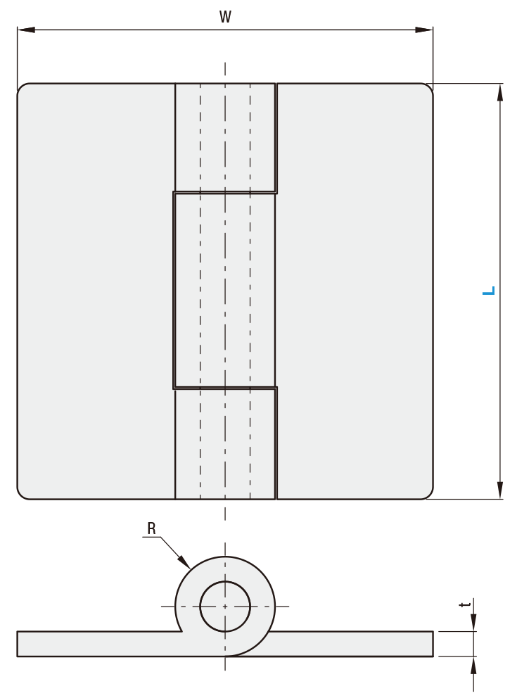 エコノミーシリーズ　重量用溶接蝶番