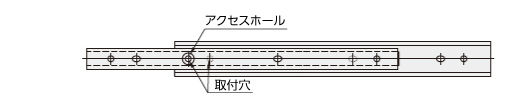 【エコノミーシリーズ】 スライドレール 3段引 軽荷重 ステンレスタイプ:関連画像