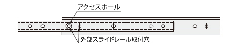 【エコノミーシリーズ】 スライドレール ３段引 重荷重 スチールタイプ:関連画像