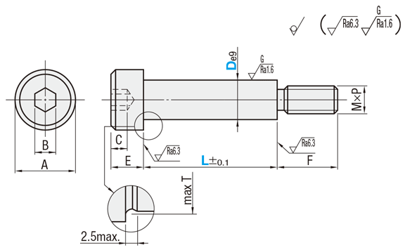 【クリーン洗浄品】外ネジ式ストリッパボルト－ＳＣＭ４３５－:関連画像