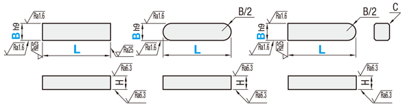 【クリーン洗浄品】平行キー:関連画像