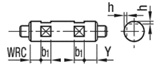 シャフト　両端段付めねじ/両端段付:関連画像