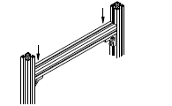 ５シリーズ（溝幅６ｍｍ）用突起付薄型ステンレスブラケット  関連画像1_技術情報