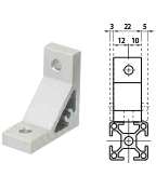 6シリーズ（溝幅8mm）用薄型ステンレスブラケット 関連画像5_類似商品