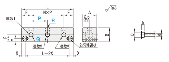 エア用ブロックターミナル　－Ｌ字穴タイプ－:関連画像