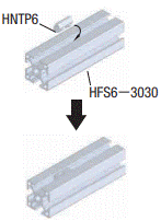 ６シリーズ（溝幅８ｍｍ）３０・６０角アルミフレーム用後入れバネナット 関連画像2_使用例