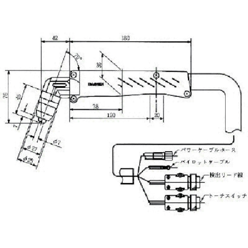 エアープラズマ切断トーチ CT-0702（70A）用 画像