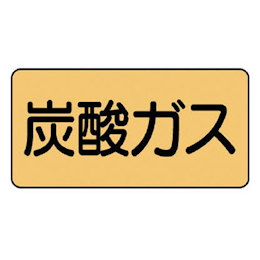 配管ステッカー（表示内容：炭酸ガス）