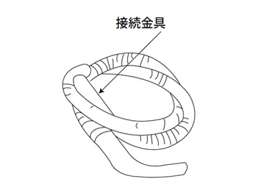 曲管付ホース φ32mm（直径32mm）×3m