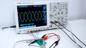 アンドロイド多機能計測機器 FDS1102（オシロ+信号発生器+電源+DMM） 活用事例-1