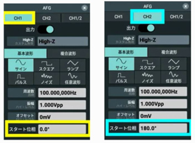 アンドロイド多機能計測機器 FDS1102（オシロ+信号発生器+電源+DMM） 活用事例-3