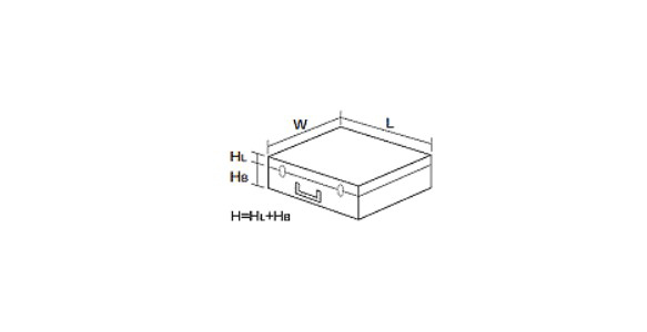 アルミケースKA-50/KA-51の寸法図