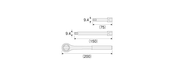 ソケットレンチセット W-511:関連画像